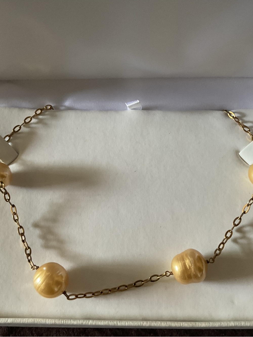 Gold Pearl-Link Necklace - Women Jewelry